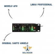 Amplificador Para 8 Fones De Ouvido Af8 Preto - Santo Angelo