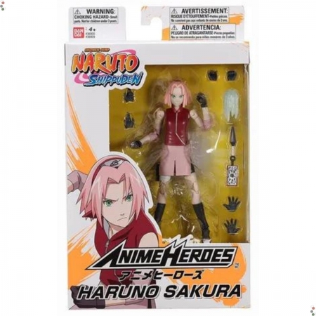 Boneco Naruto Shippuden Haruno Sakura Bandai - F0073-6
