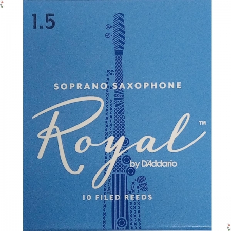 Caixa Com 10 Palhetas Rico Royal Sax Soprano 1.5
