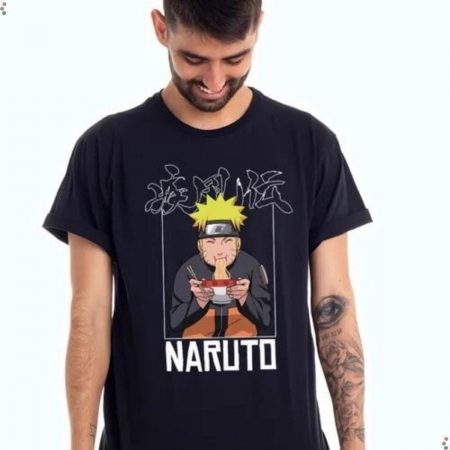 Camiseta Clube Comix Naruto Lamen Oficial 100% algodão