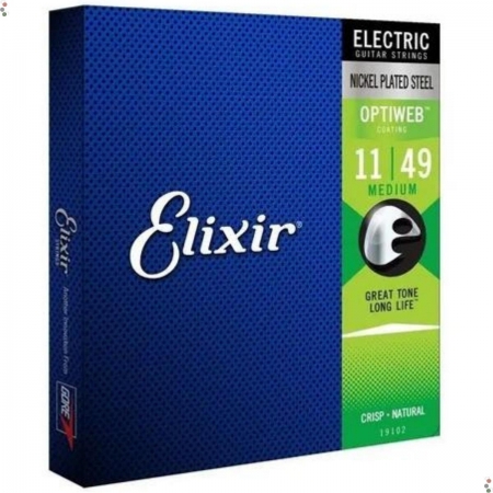 Encordoamento Elixir Guitarra 011 Optiweb - Original Usa