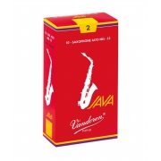 Kit 10 Palhetas Sax Alto Nº 2 Java Red Vandoren Paris - 7810