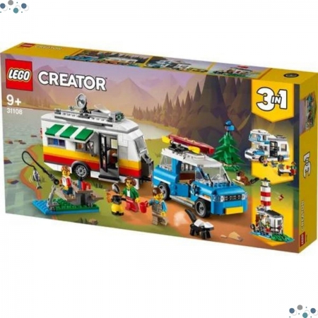 Lego Creator 31108: Modelo 3 Em 1 Férias Família No Trailer