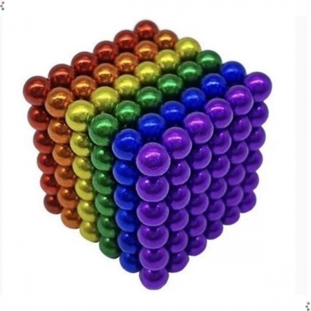 Neocubo Imã de Neodímio Ø 5MM 216 Esferas Colorido - Neocube