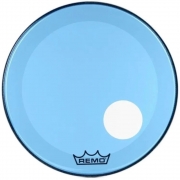 Pele Bumbo 18" Powerstroke 3 C/ Furo Azul P3-1318-CT-BLUE