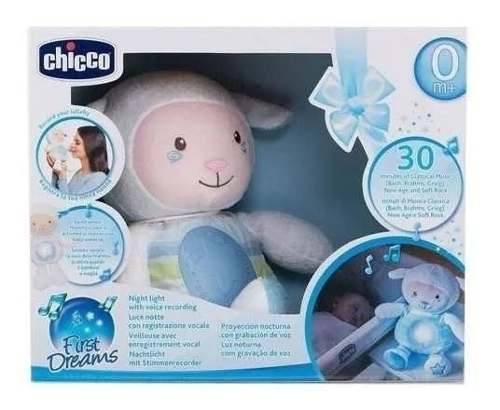 Primeiro Brinquedo Ovelha Doce Soninho Azul Chicco 090902 - Grupo Solmaior