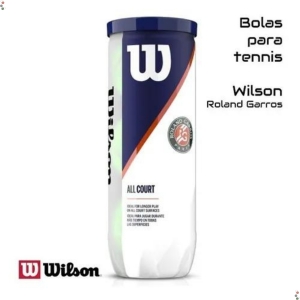 Bola De Tênis Wilson Roland Garros Tubo 3 Bolas - Modelo Novo
