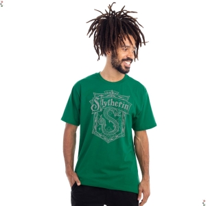 Camiseta Harry Potter Casa Sonserina 100% Algodão Oficial