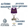 Chaveiro Geek Joystick de Video Game Super Nintendo - Zona Criativa