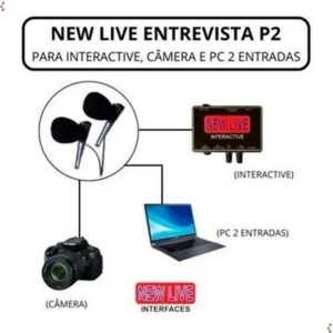 Microfone De Lapela Para Celular Entrevista P3 New Live