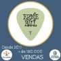 Pack com 12 Palhetas  Ernie Ball Super Glow Fina - 9224