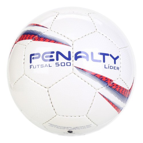 Bola De Futsal Penalty Lider X Branco E Vermelho Original  - Grupo Solmaior