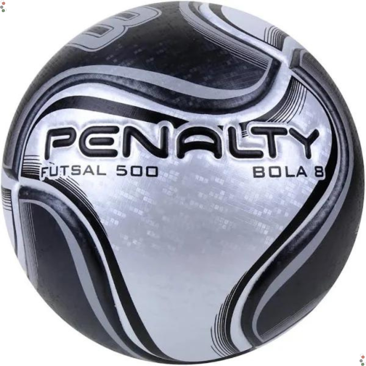 Bola Futsal Penalty 8X - branco/preto e branco/amarelo