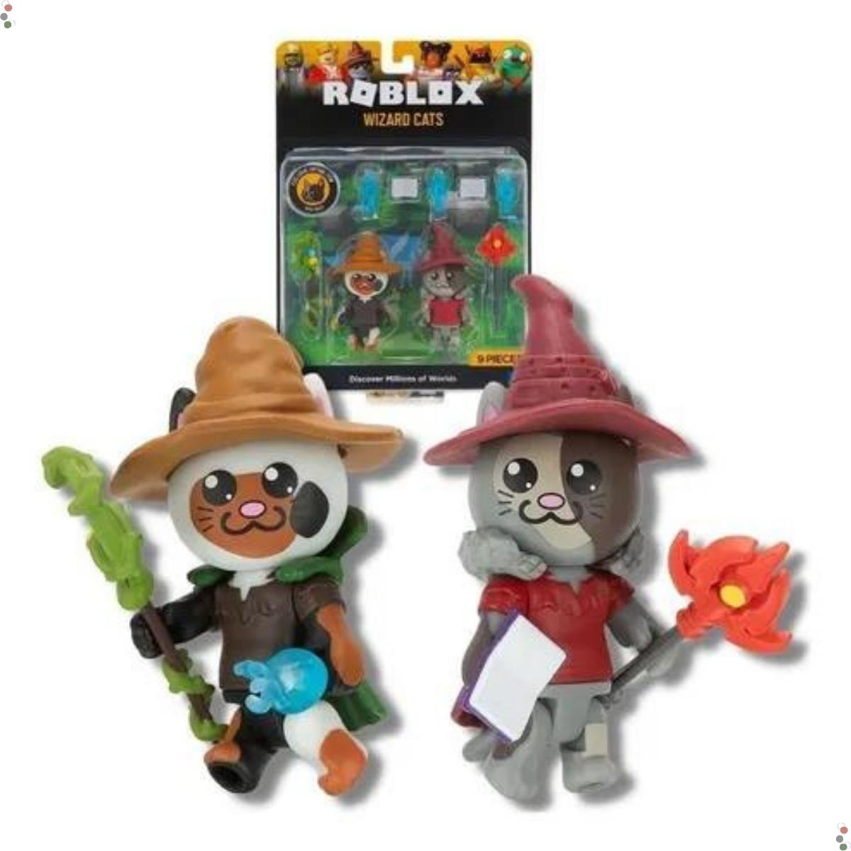 Bonecos Roblox - Wizard Cats Game - Pack 2 Figuras - Sunny - 2213 - Grupo Solmaior