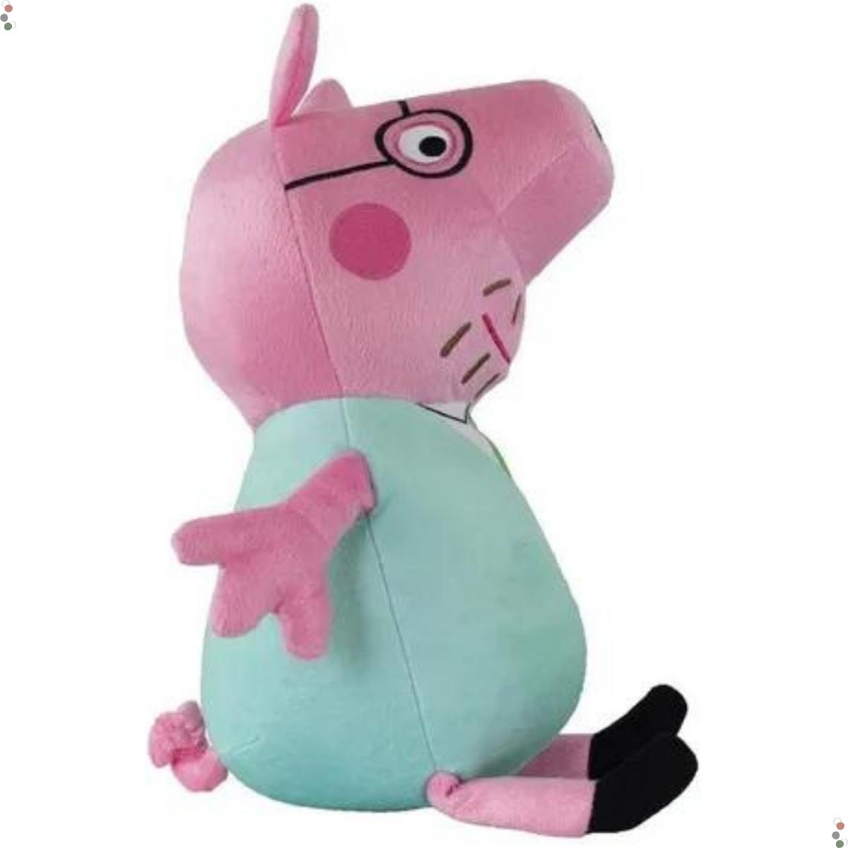 Brinquedo Boneco Pelucia Peppa Pig Papai Pig Sunny 2343  - Grupo Solmaior