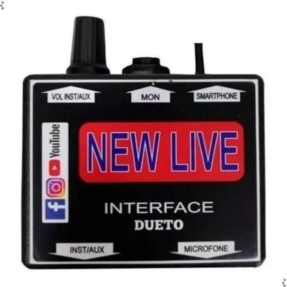 Interface De Áudio New Live Dueto 2 Canais P10 - Grupo Solmaior