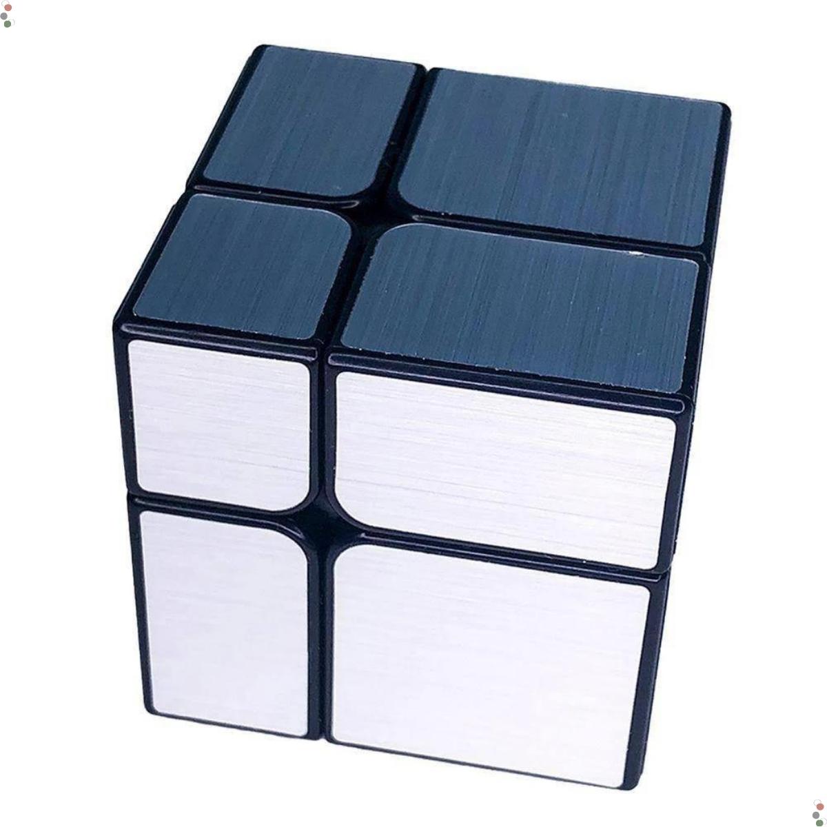 Cubo Magico Mirror Blocks 2x2 Prateado Moyu - YJ8380B1 - Grupo Solmaior