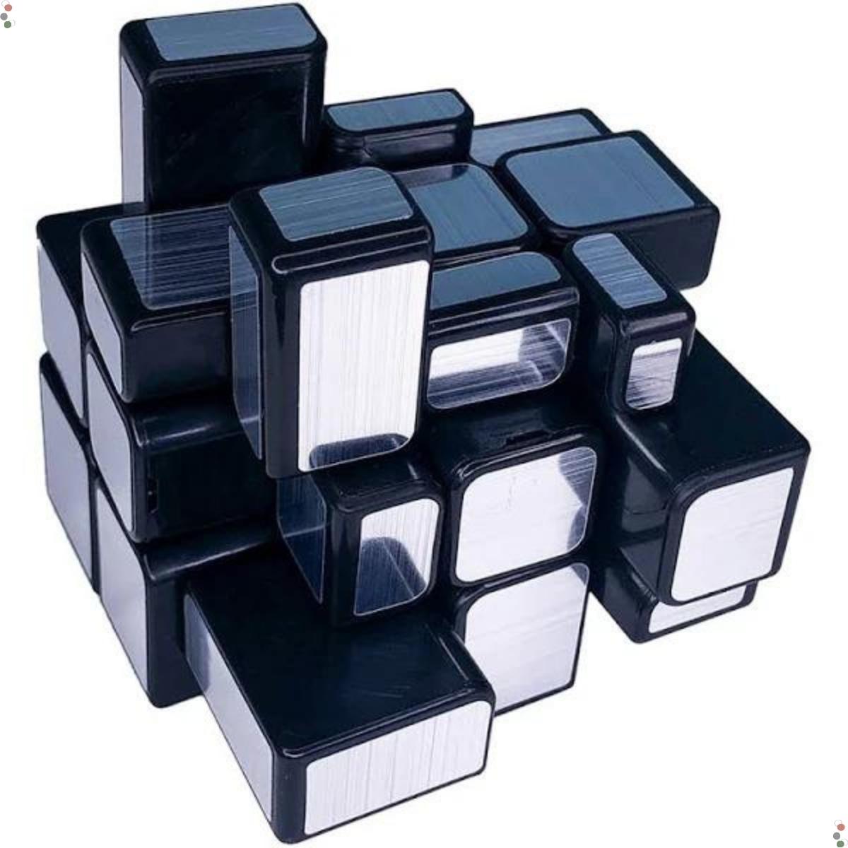 Cubo Mágico Mirror Blocks Prata Moyu 3x3 - MF8876 - Grupo Solmaior
