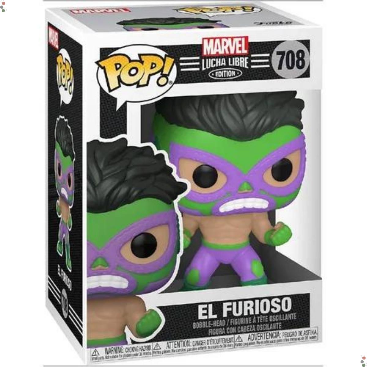 Funko Pop! Marvel: Lucha - Hulk - El Furioso - 708 - Grupo Solmaior