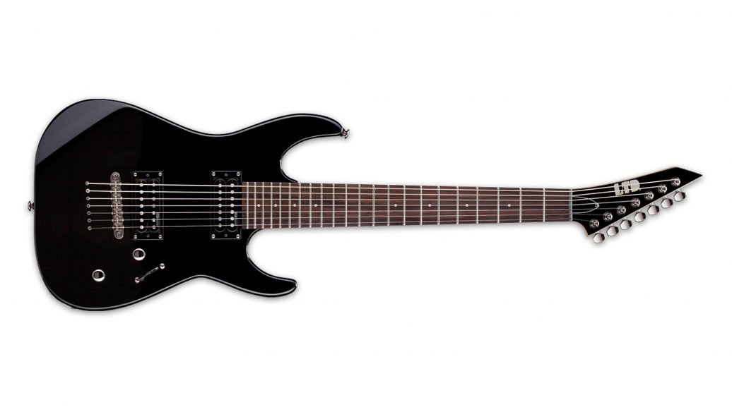 Guitarra Eletrica LTD M17 ESP LM17V 7 Cordas Satin Black - Grupo Solmaior