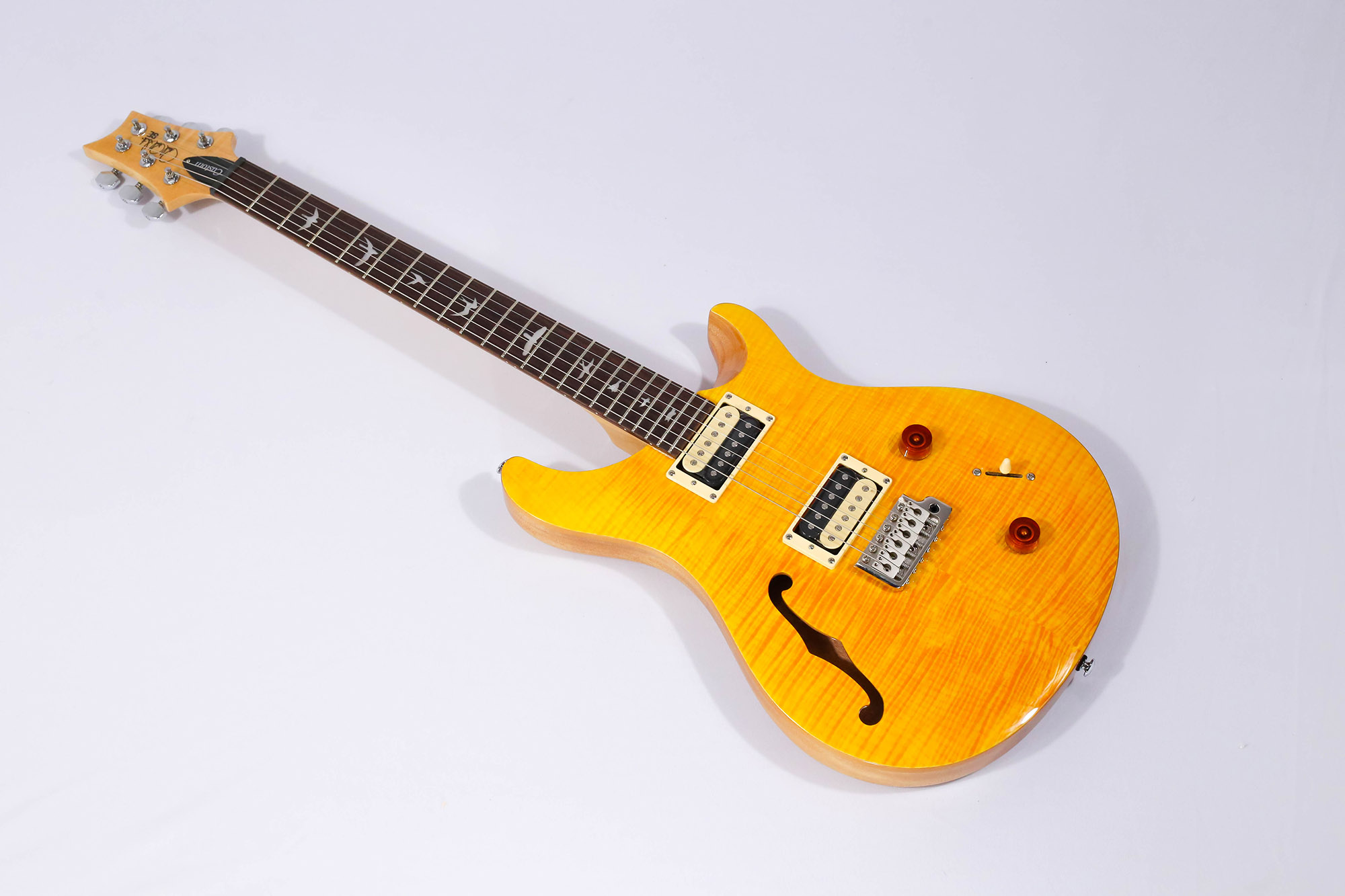 Guitarra Prs Cu2sh Se Custom 22 Semi Hollow Body Santana Yellow - Grupo Solmaior