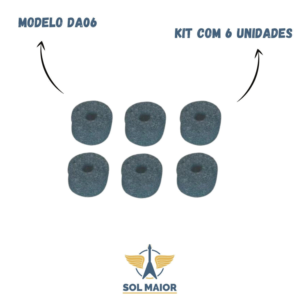 Kit Feltro Para Estante De Prato Phx Com 6 Unidades Da06 - Grupo Solmaior
