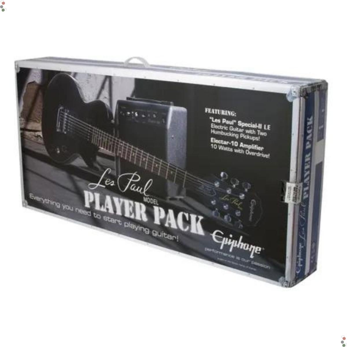 Kit Guitarra EpiPhone Player Pack Les Paul Special Preta Bag  - Grupo Solmaior