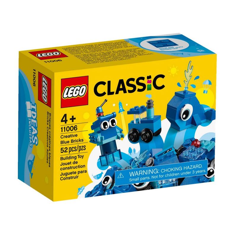 Lego 11006 Criativas Azul - Lego Classic - 52 Peças  - Grupo Solmaior