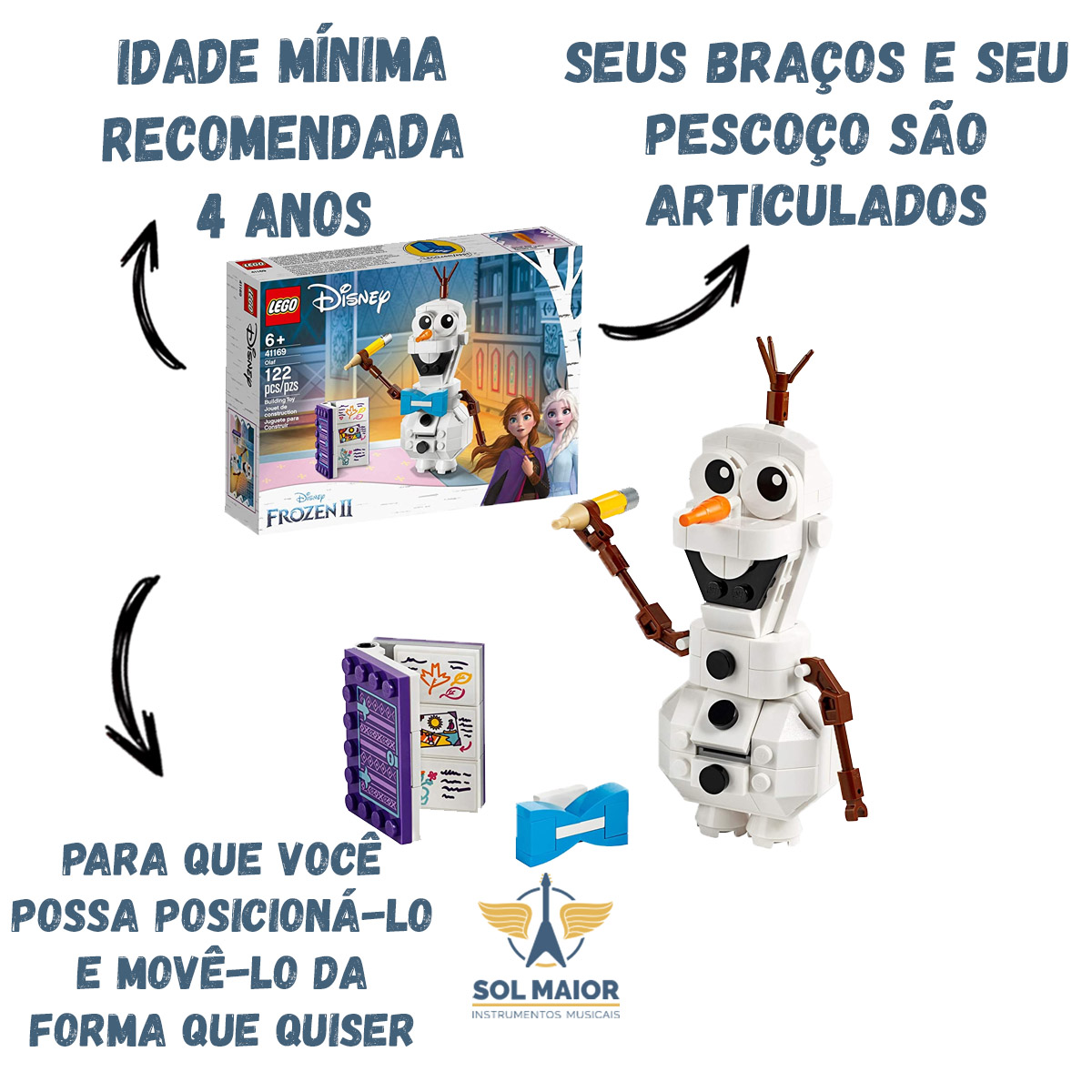 Lego 41169 Frozen Olaf Disney  - Grupo Solmaior
