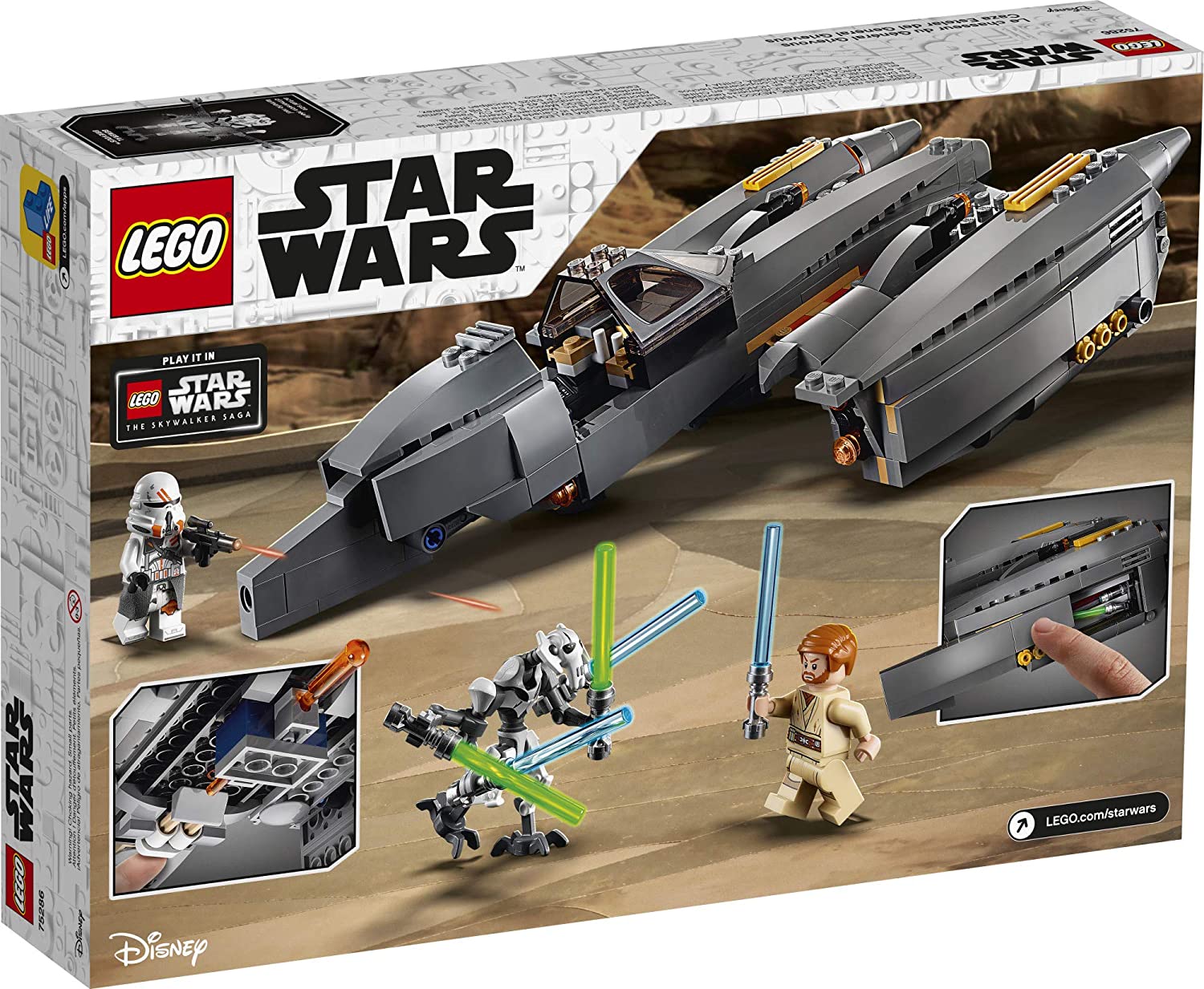 Lego 75286 Star Wars - Starfighter Do General Grievous  - Grupo Solmaior