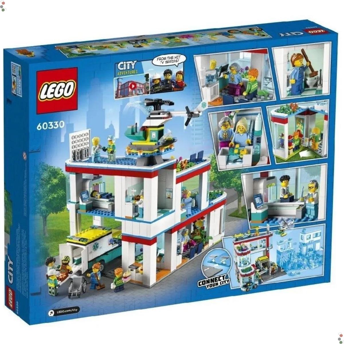 Lego City Hospital Dois Andares 816 Peças 60330 - Grupo Solmaior