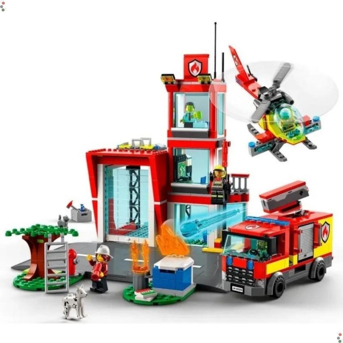 Lego City Quartel Dos Bombeiros 60320 Lançamento - Grupo Solmaior