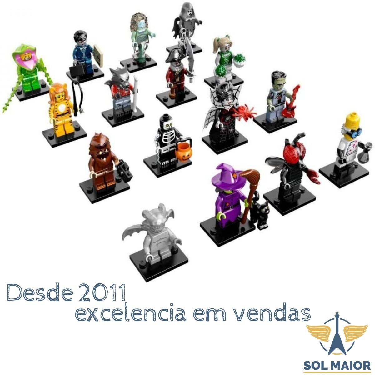 Lego Minifiguras monstros série 14 kit com 3 - 71010 (Escolha o modelo)  - Grupo Solmaior