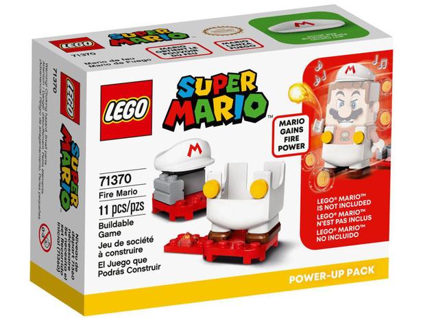 Lego Super Mario 71370 - Pacote Power Up - Mario De Fogo - Grupo Solmaior
