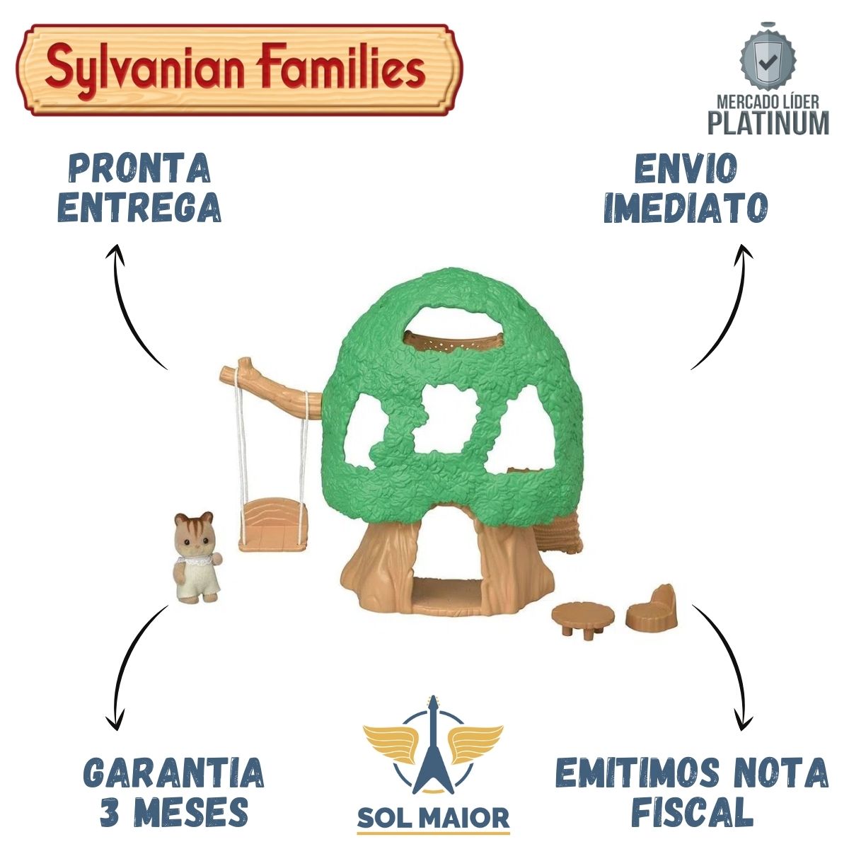 Sylvanian Families Casa Na Árvore Do Bebê Epoch 5318 - Grupo Solmaior