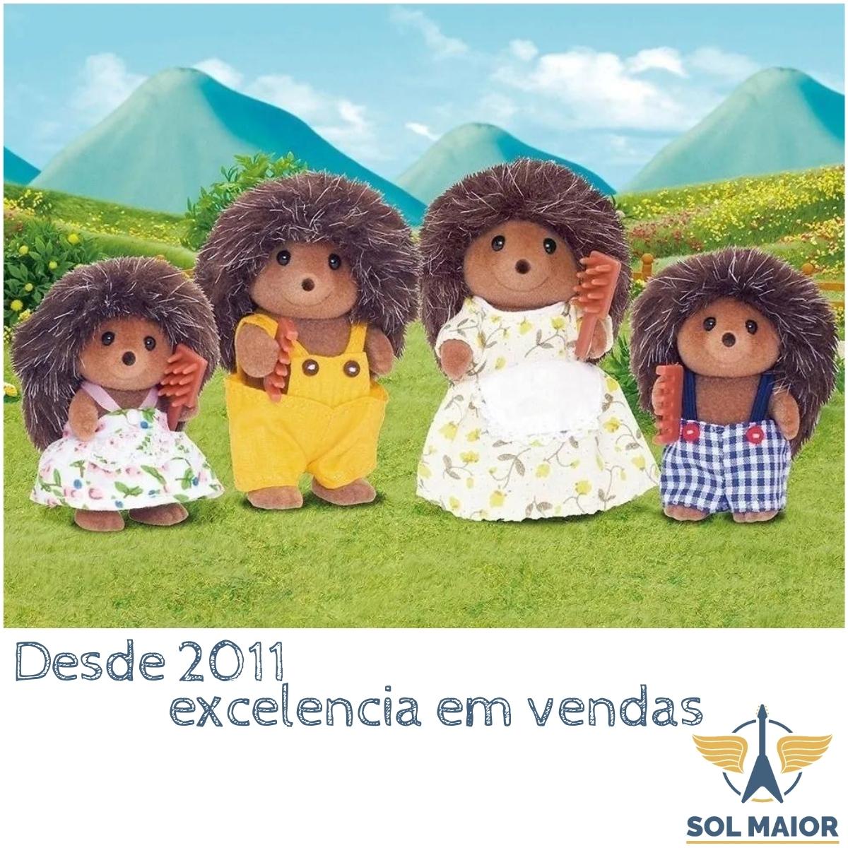 Sylvanian Families Família Dos Porco Espinhos Epoch 4018 - Grupo Solmaior