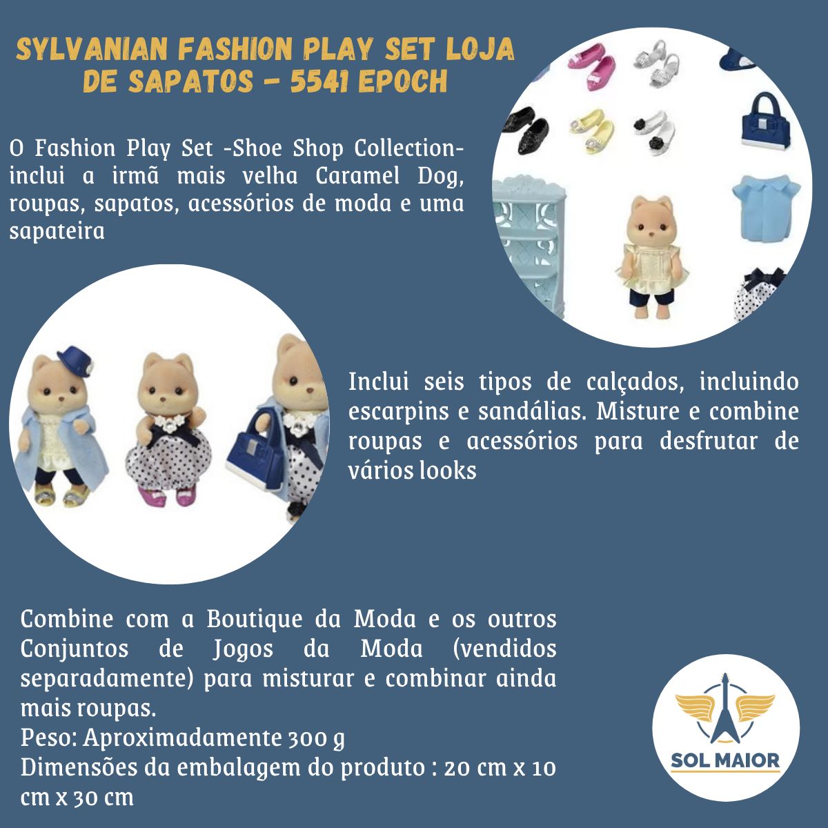 Sylvanian Fashion Play Set Loja De Sapatos - 5541 Epoch - Grupo Solmaior