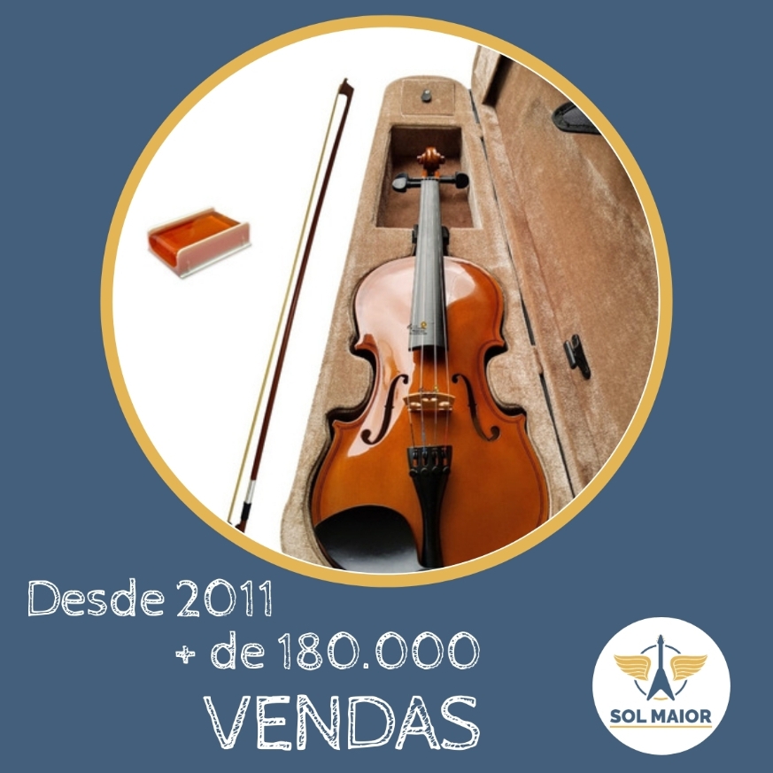 Violino 1/2 Estudante Completo c/ Estojo - Dominante - Grupo Solmaior