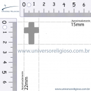 Crucifixo Madeira - Laranja - 22mm