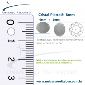 Fio de Cristal - Piatto® - Azul Claro - 8mm