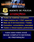 AGENTE POLICIAL da Polícia Civil SP - Apostila (em PDF) - Concurso - 2021
