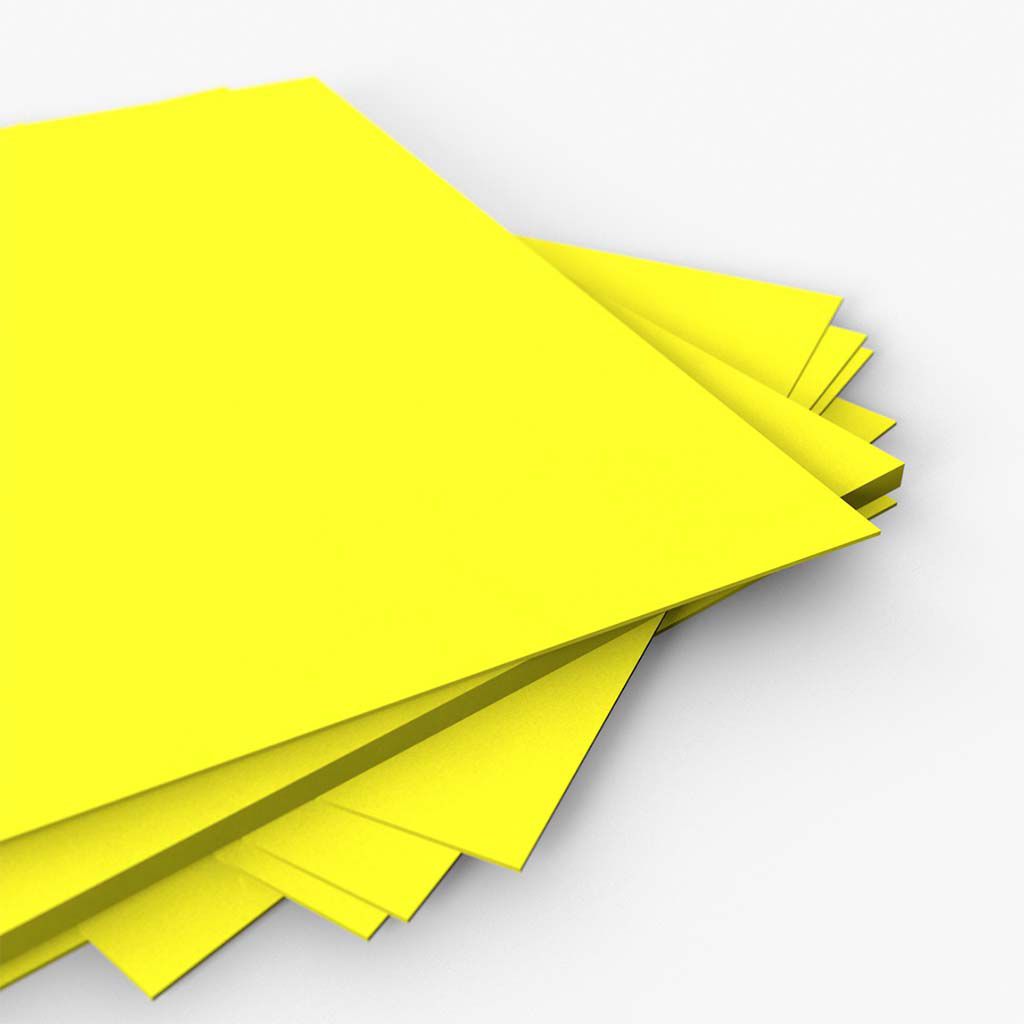 Cartaz Papel Cartão Liso Amarelo A2 100 un