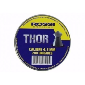 Chumbinho Rossi Thor 4,5mm - 200 Unidades