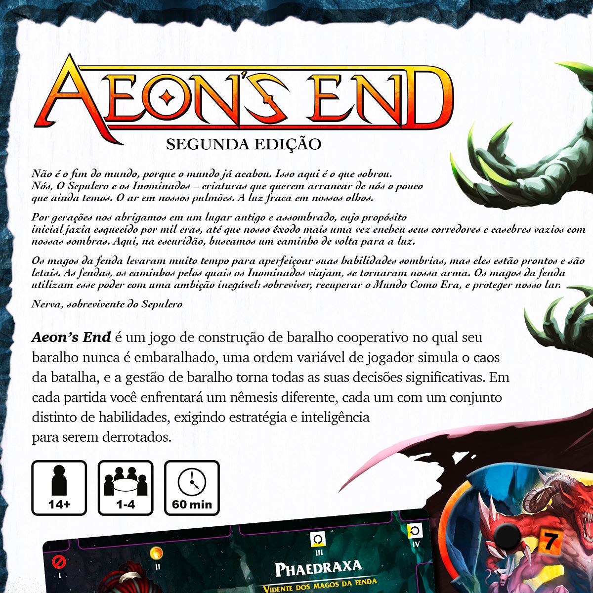 Aeons End Jogo De Tabuleiro Card Game Português Meeplebr