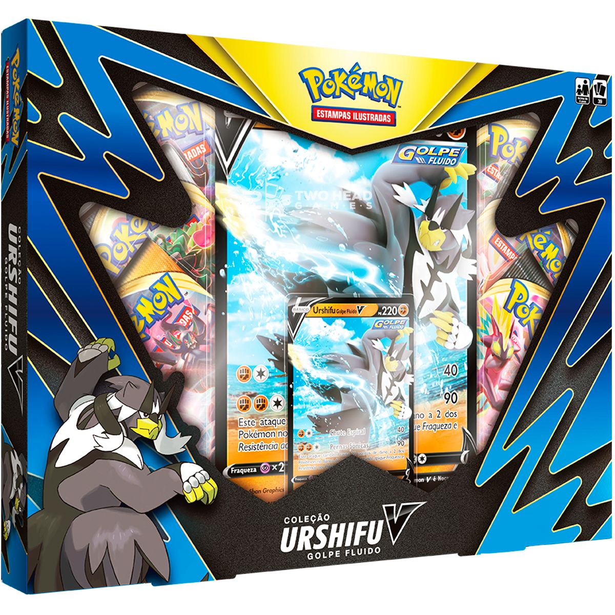 Box Pokémon Urshifu V Golpe Fluido Espada Escudo