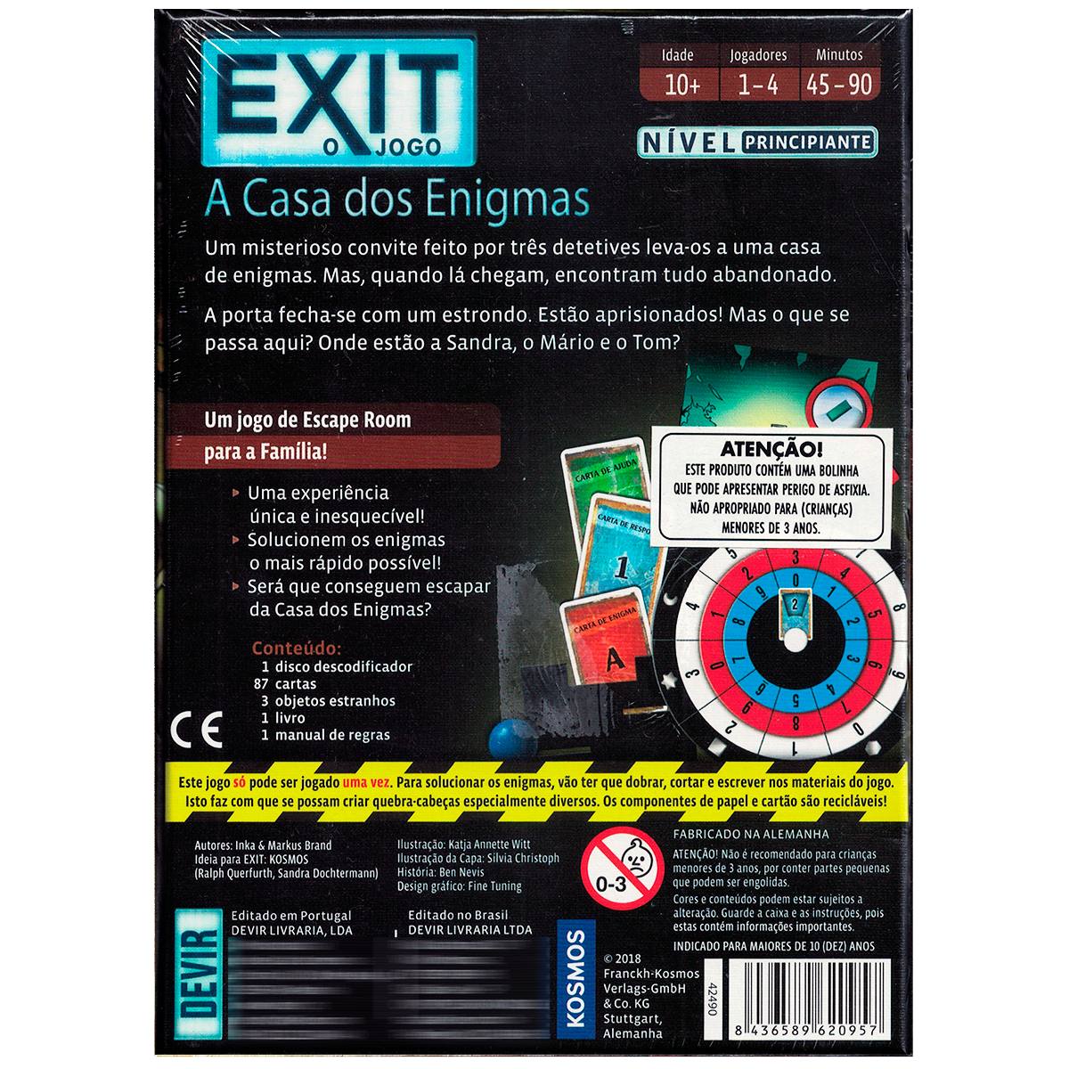 Exit A Casa dos Enigmas Devir