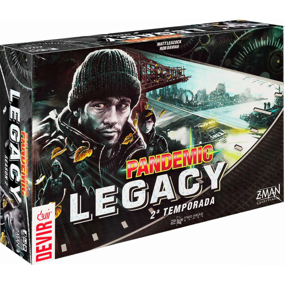 Pandemic Legacy 2ª Temporada Black Jogo de Tabuleiro Devir