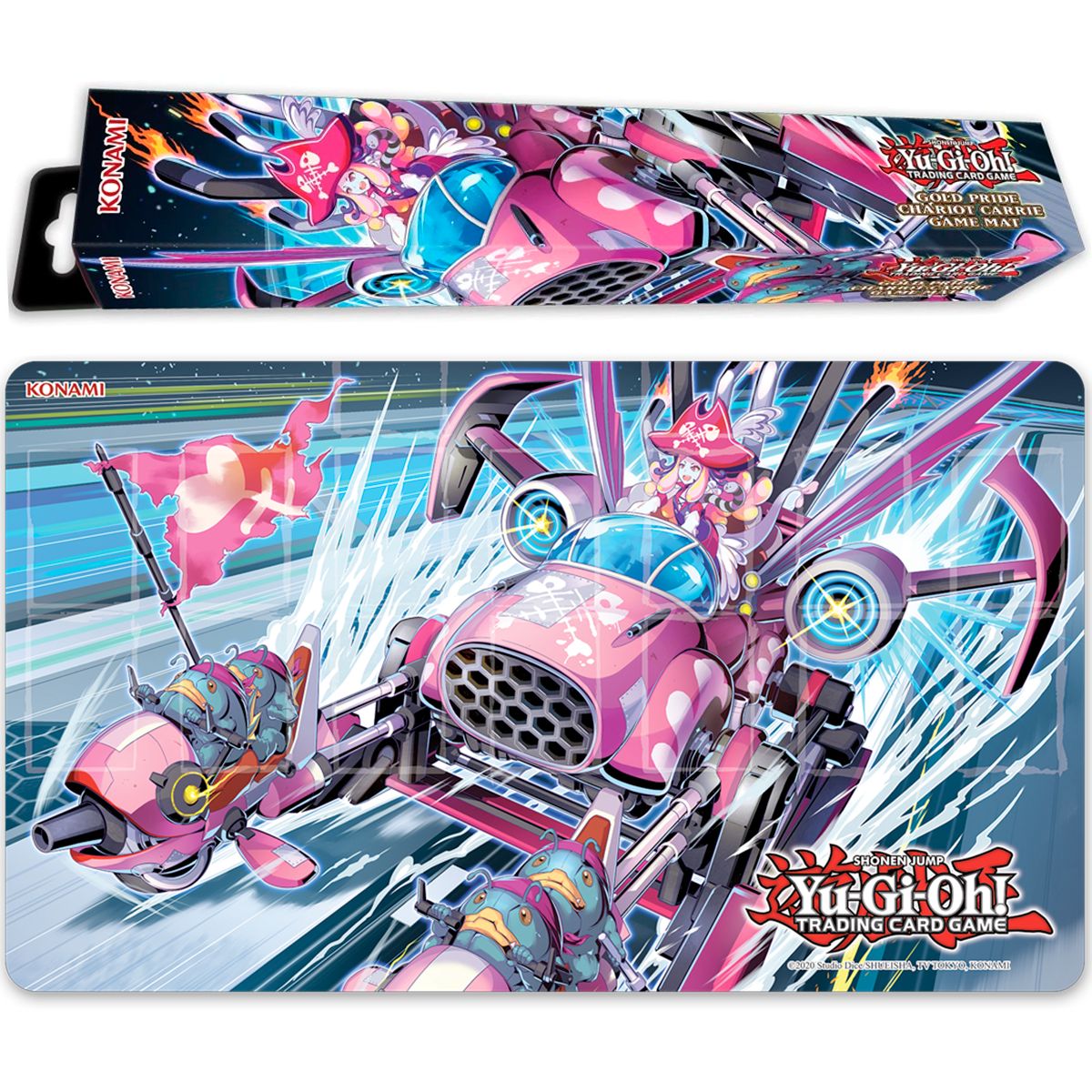 Playmat Yugioh Gold Pride Chariot Carrie Game Mat Oficial