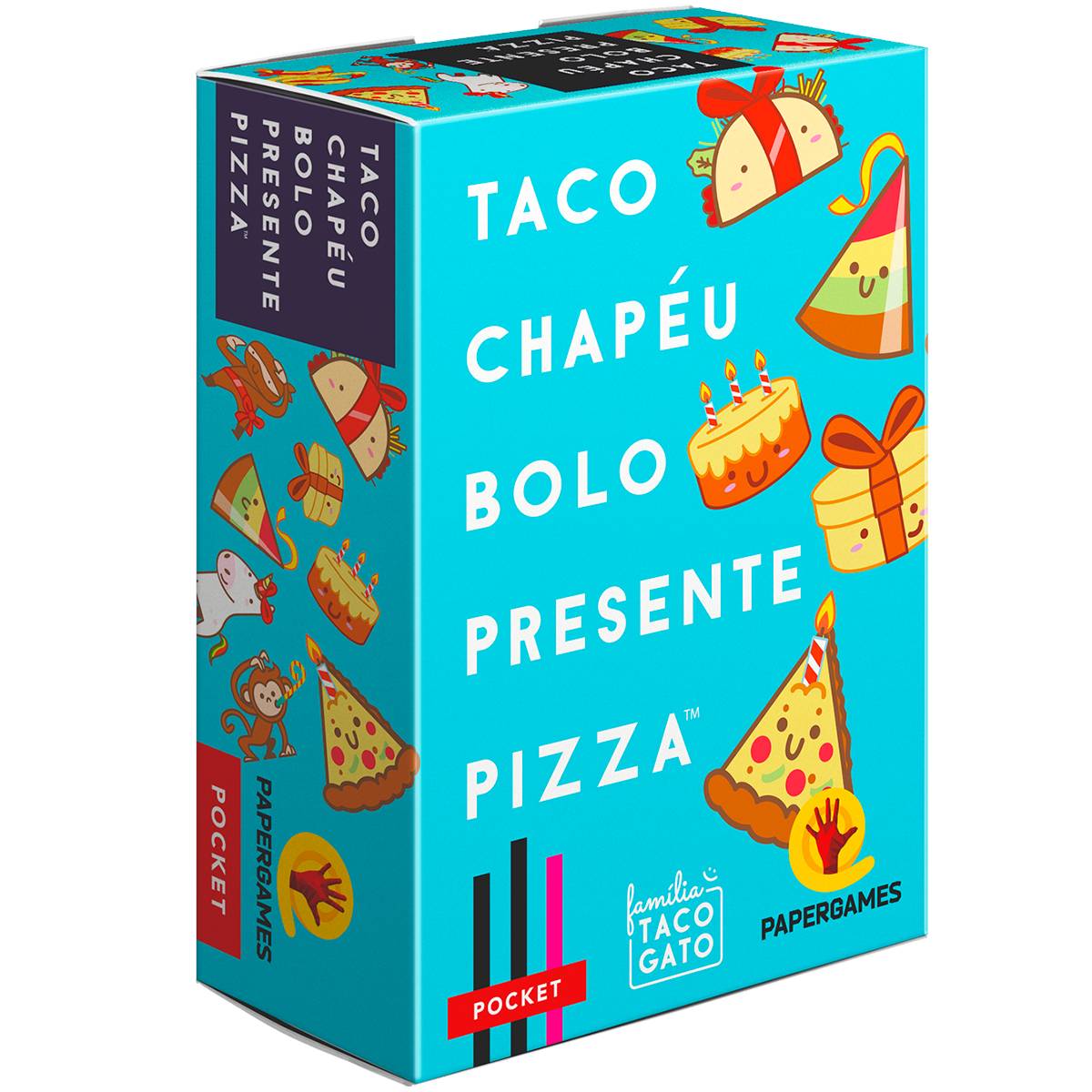 Taco Chapéu Bolo Presente Pizza Jogo de Cartas Paper Games