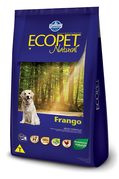 Ração Ecopet Natural Frango para cães adultos - 20kg